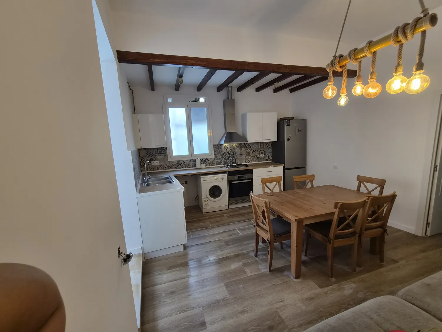 Cocina y comedor reformados