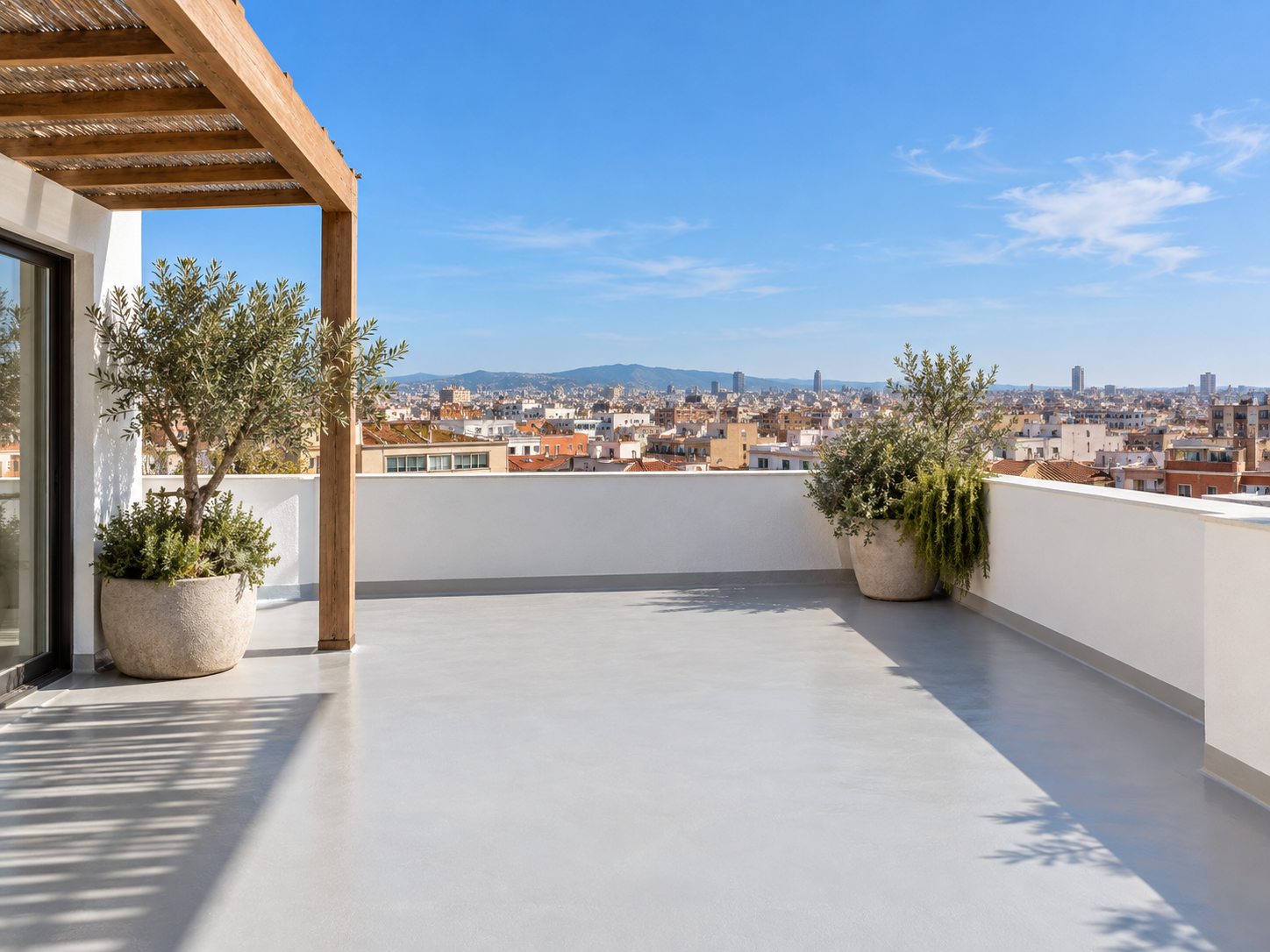 Terraza exterior impermeabilizada